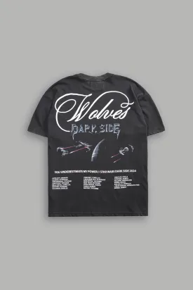 (1 OF 500) Death Star "Premium" Oversized Tee in Wolf Gray