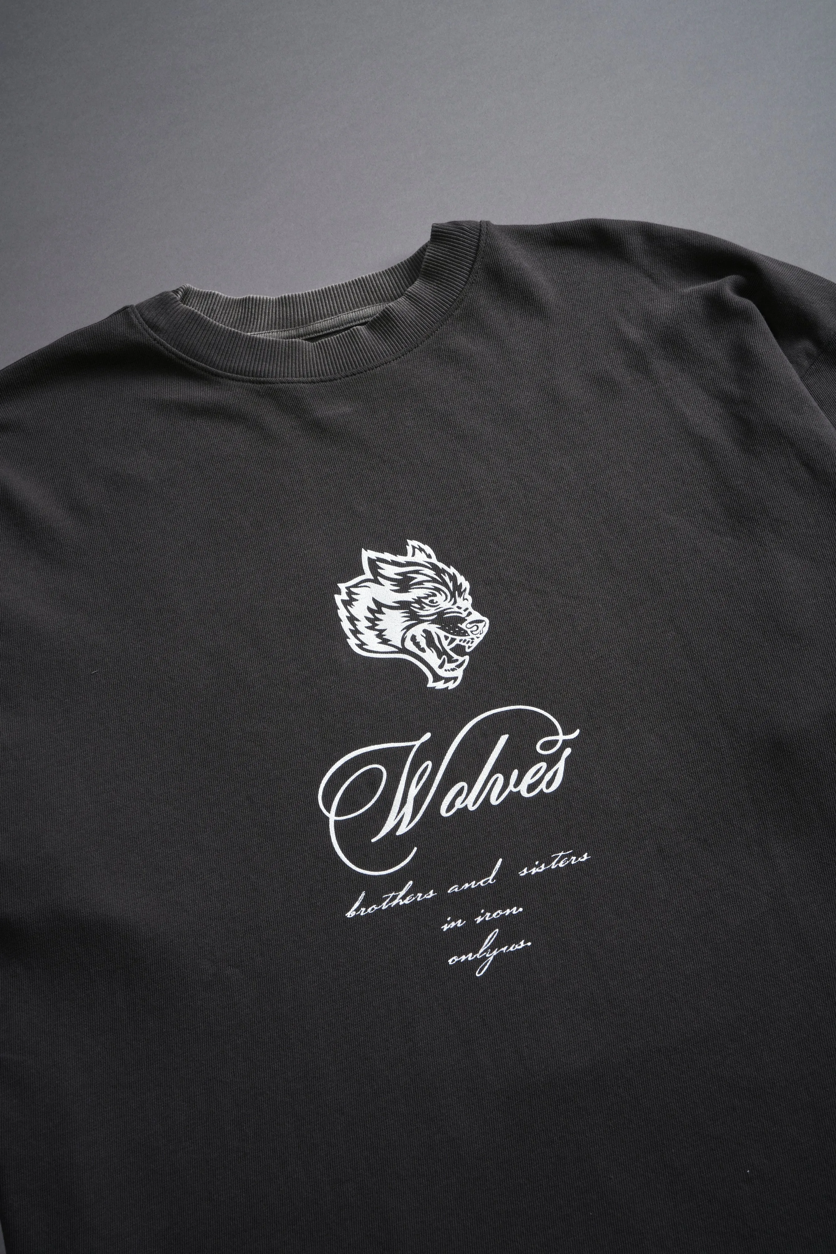 (1 OF 500) Death Star "Premium" Oversized Tee in Wolf Gray