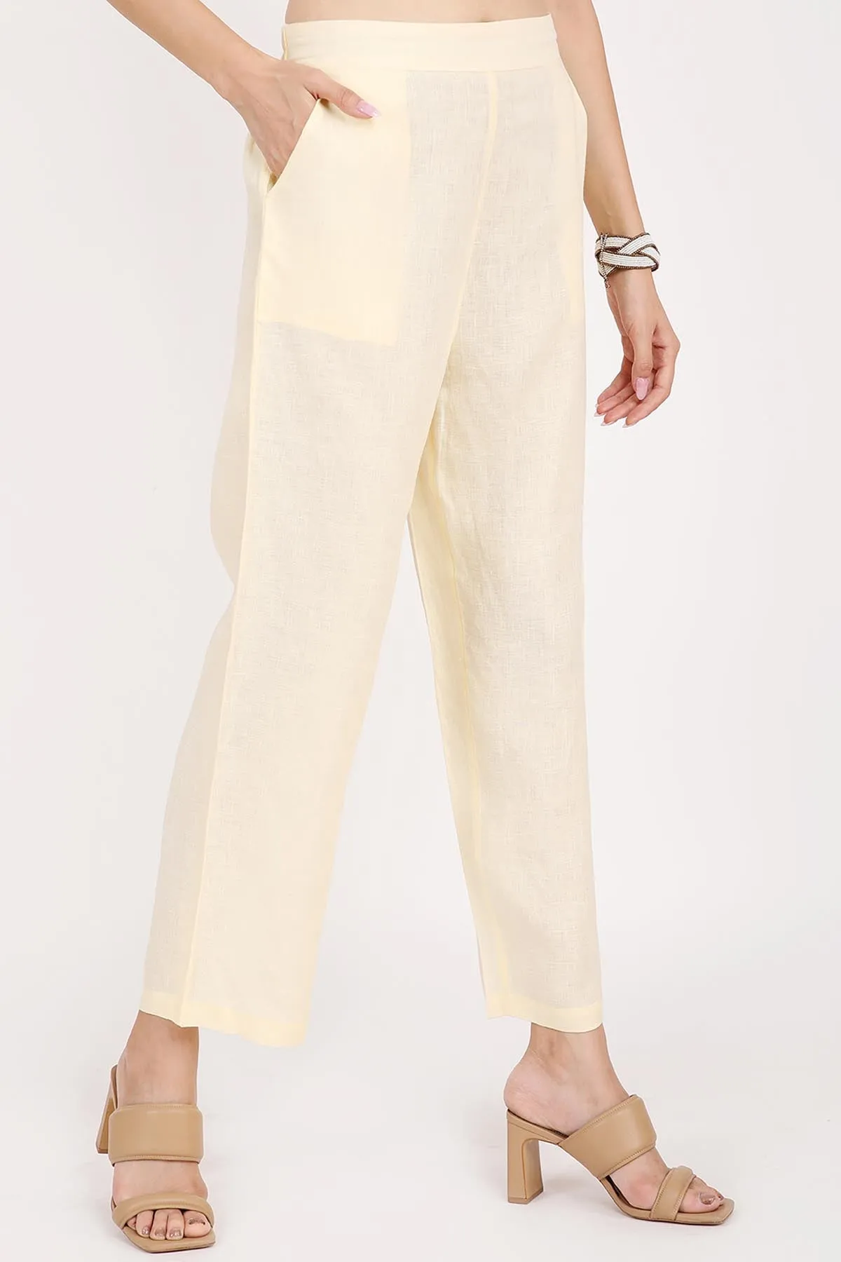 100% Linen Relaxed Fit Pants