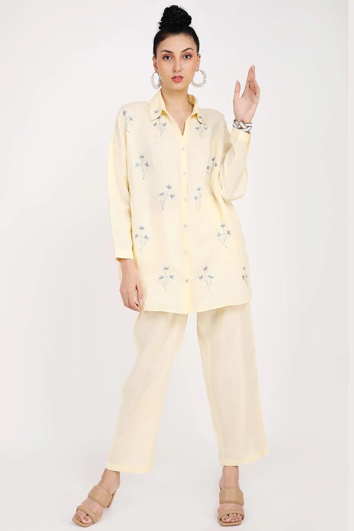 100% Linen Relaxed Fit Pants