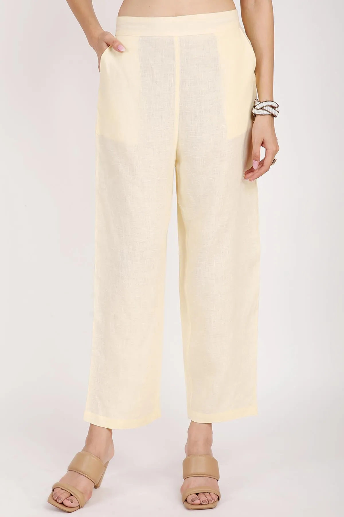 100% Linen Relaxed Fit Pants