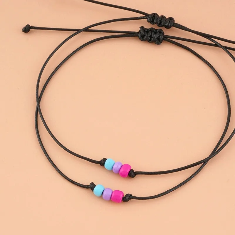 2 Piece Bisexual Bead Bracelet