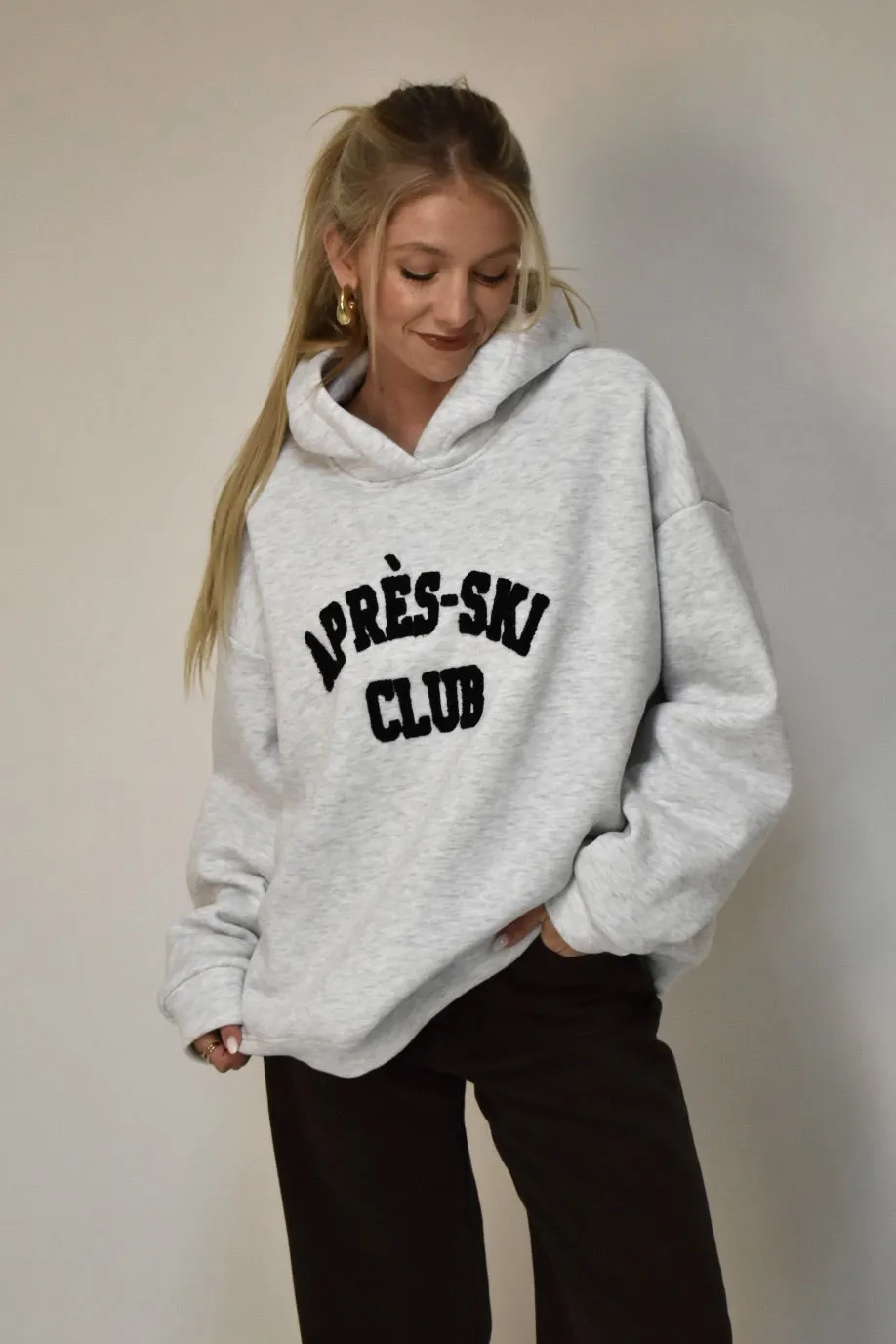 Apres ski hoodie - Grijs