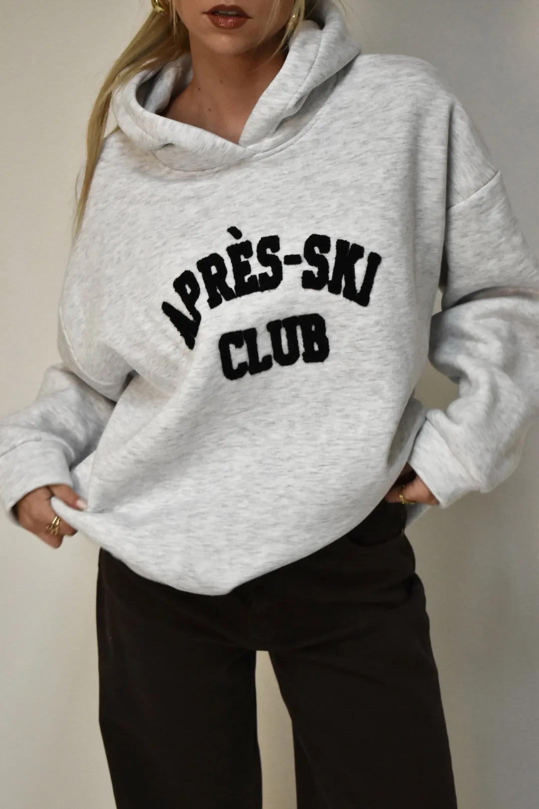 Apres ski hoodie - Grijs