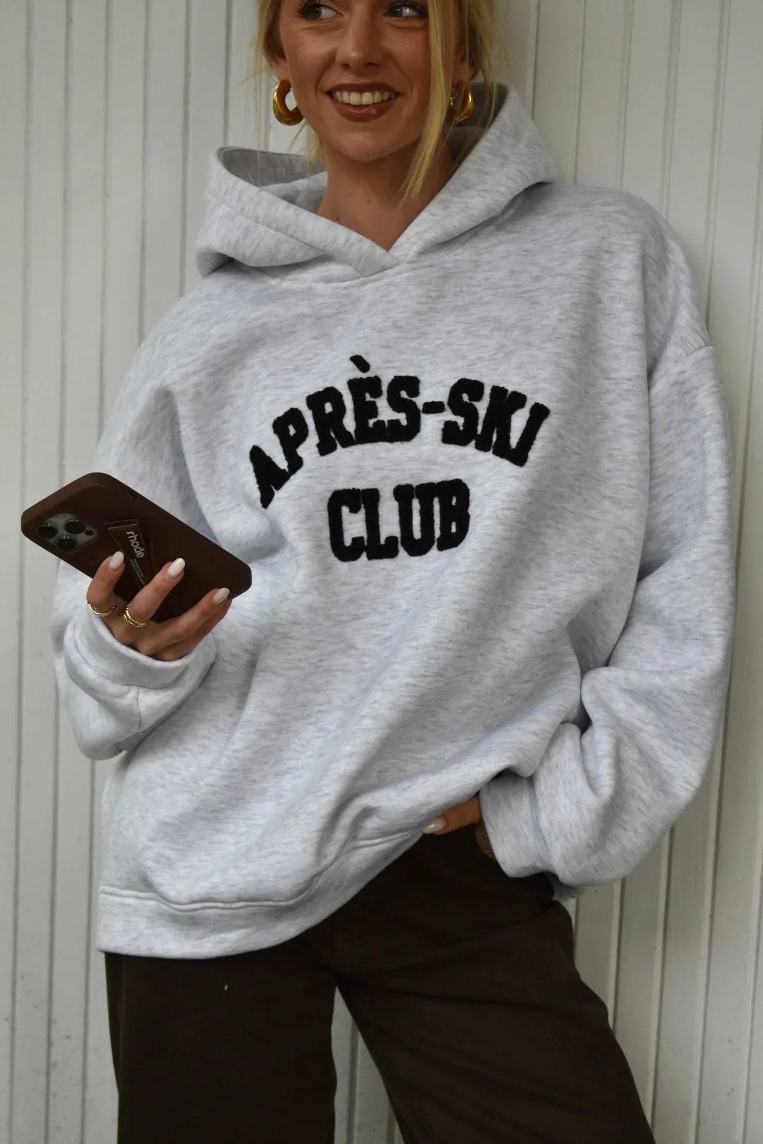 Apres ski hoodie - Grijs