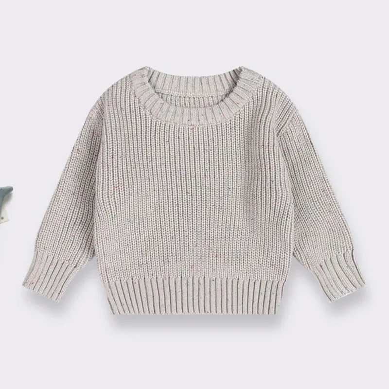 Autumn Toddler Children Sweaters Loose Infant Boys Girls Long Sleeve Knitting Pullovers Tops Kids Baby Girl Boy Sweaters