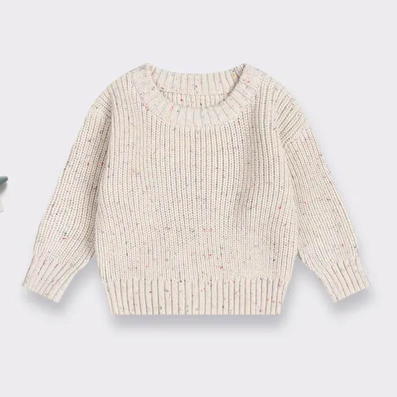 Autumn Toddler Children Sweaters Loose Infant Boys Girls Long Sleeve Knitting Pullovers Tops Kids Baby Girl Boy Sweaters