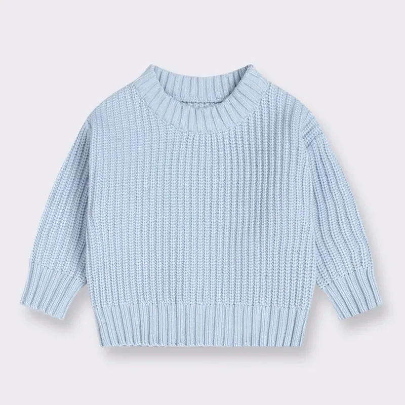 Autumn Toddler Children Sweaters Loose Infant Boys Girls Long Sleeve Knitting Pullovers Tops Kids Baby Girl Boy Sweaters