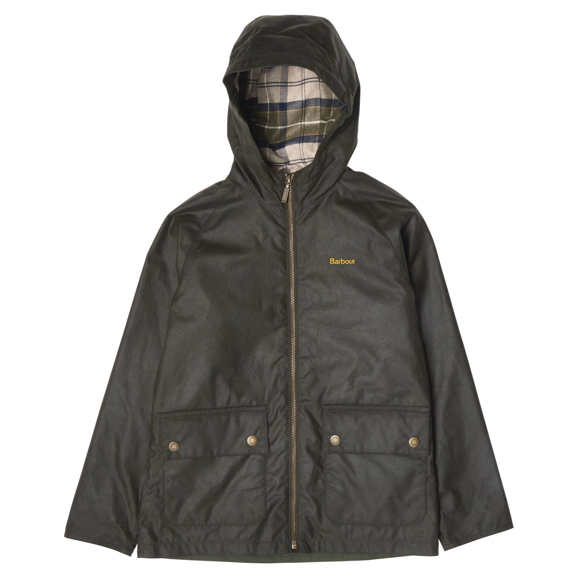 Barbour Boys Hooded Bedale Wax Jacket