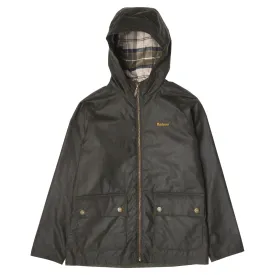 Barbour Boys Hooded Bedale Wax Jacket