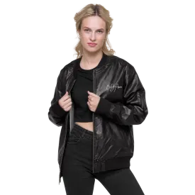 Be Ye Aware Classics Unisex Faux Leather Bomber Jackets