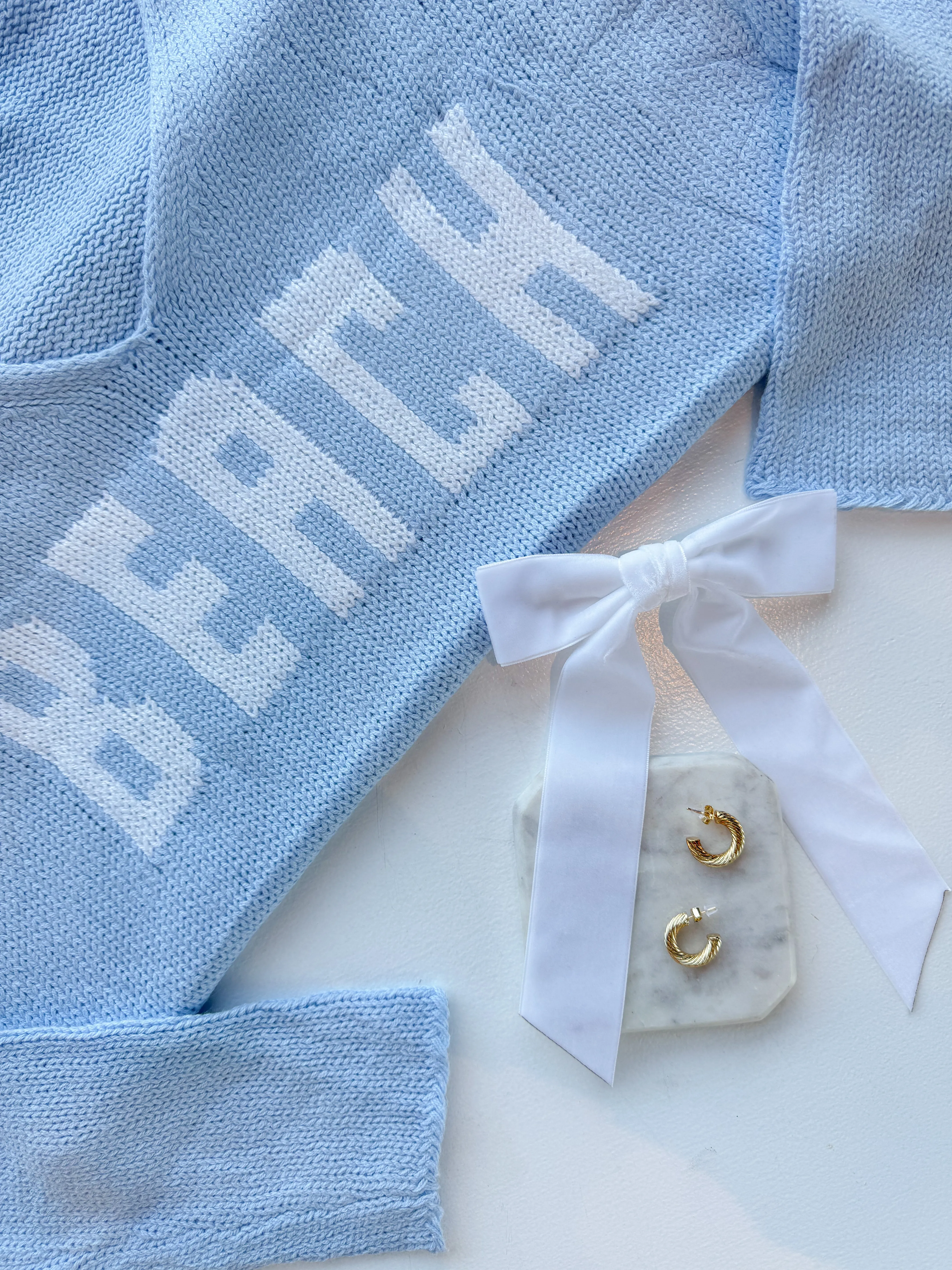 Beachy Blues Sweater