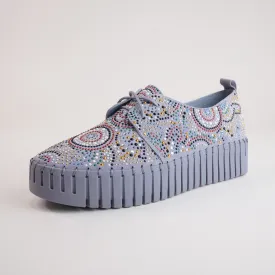 Birming Denim Suede Leather Sneakers