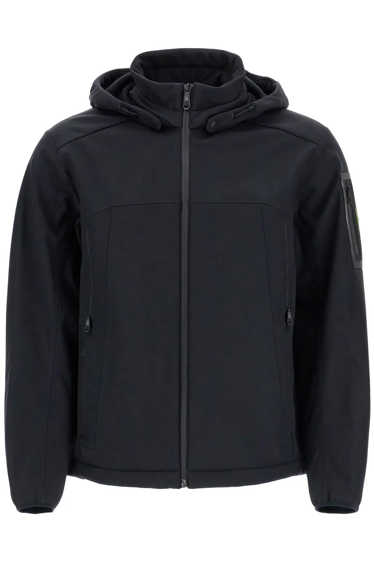 black adjustable hooded coat 50515100 BLACK