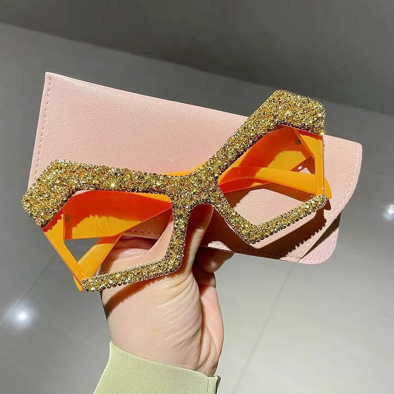 Bling Personality Oversized Punk Womans