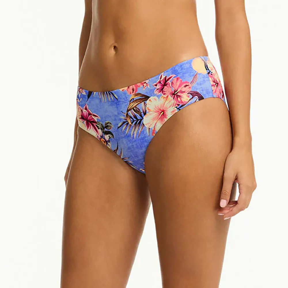 Blue Hawaii Mid Bikini Pant Iris
