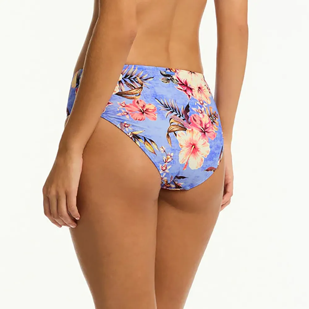 Blue Hawaii Mid Bikini Pant Iris