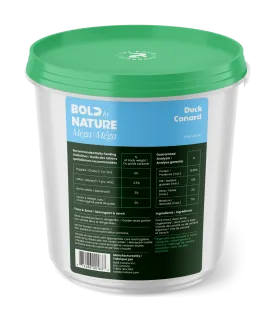 BOLD bY NATURE Mega Duck Frozen Dog Food 4 lb Tub