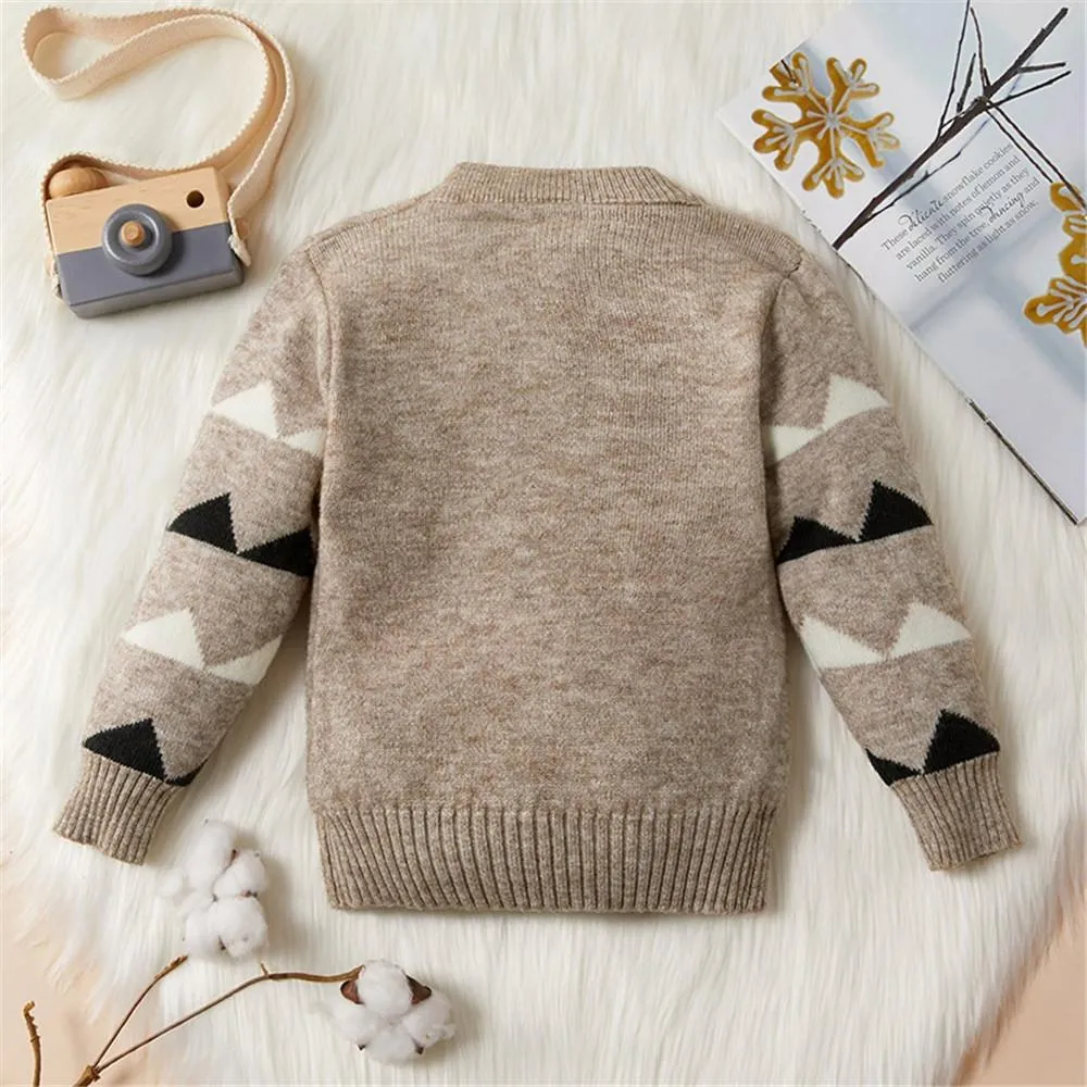 Boys Long Sleeve Dinosaur Sweaters