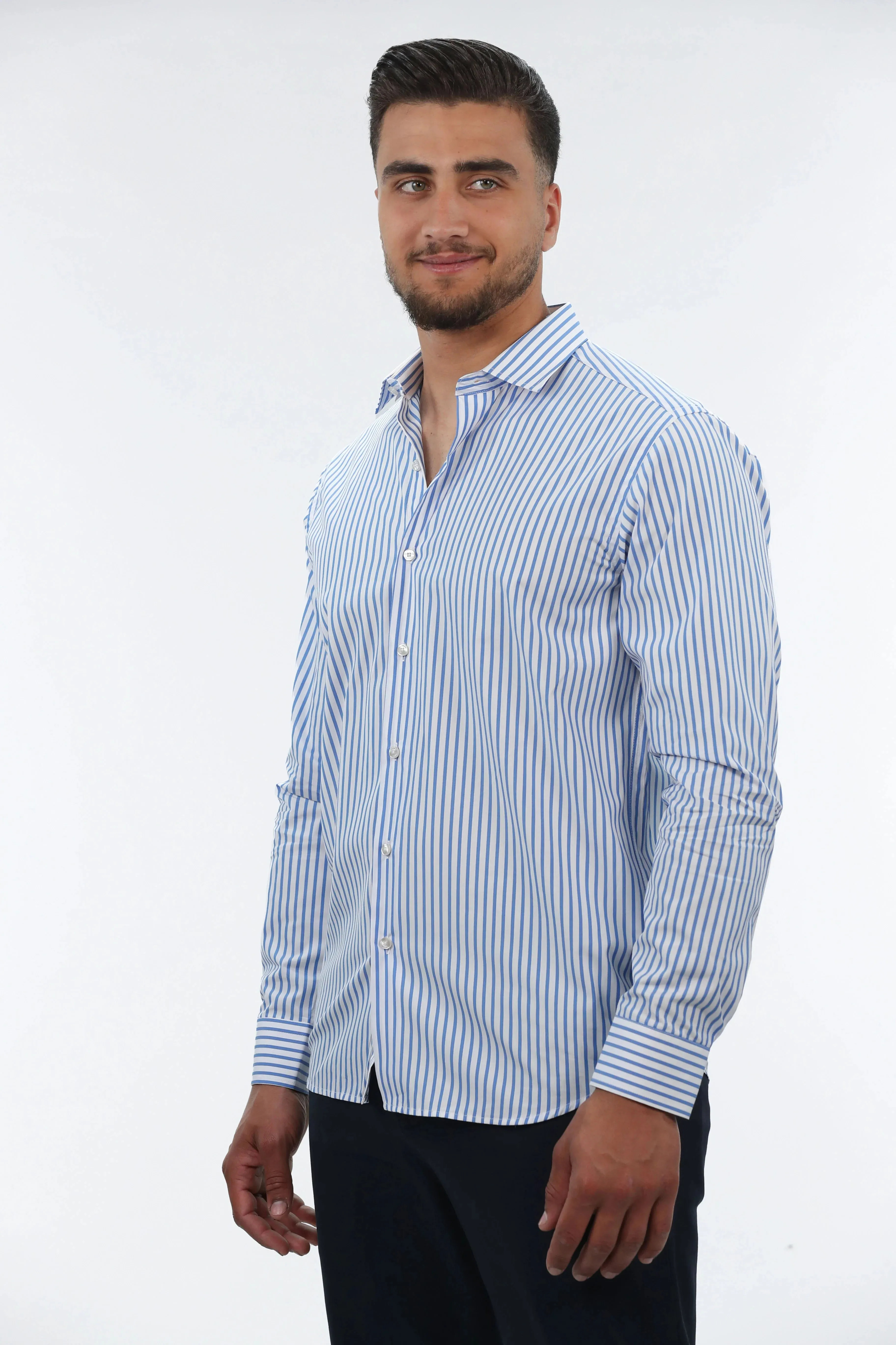 Buttoned Light Blue Classic Shirt