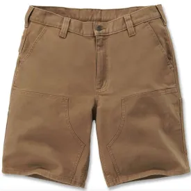Carhartt Men's Rugged Flex Relaxed Fit Duck Double-Front Shorts Carhartt Brown 106847-BRN