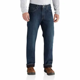 CARHARTT RELAXED FIT HOLTER FLEECE LINED JEAN BLUE RIDGE 102803
