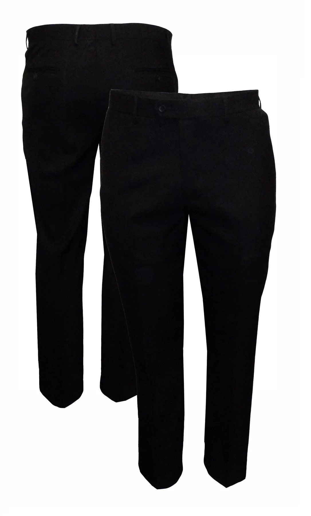 Cavani Men's Formal Classic Fit Suit Trousers in Black (Felix) Waist 40  to 60"