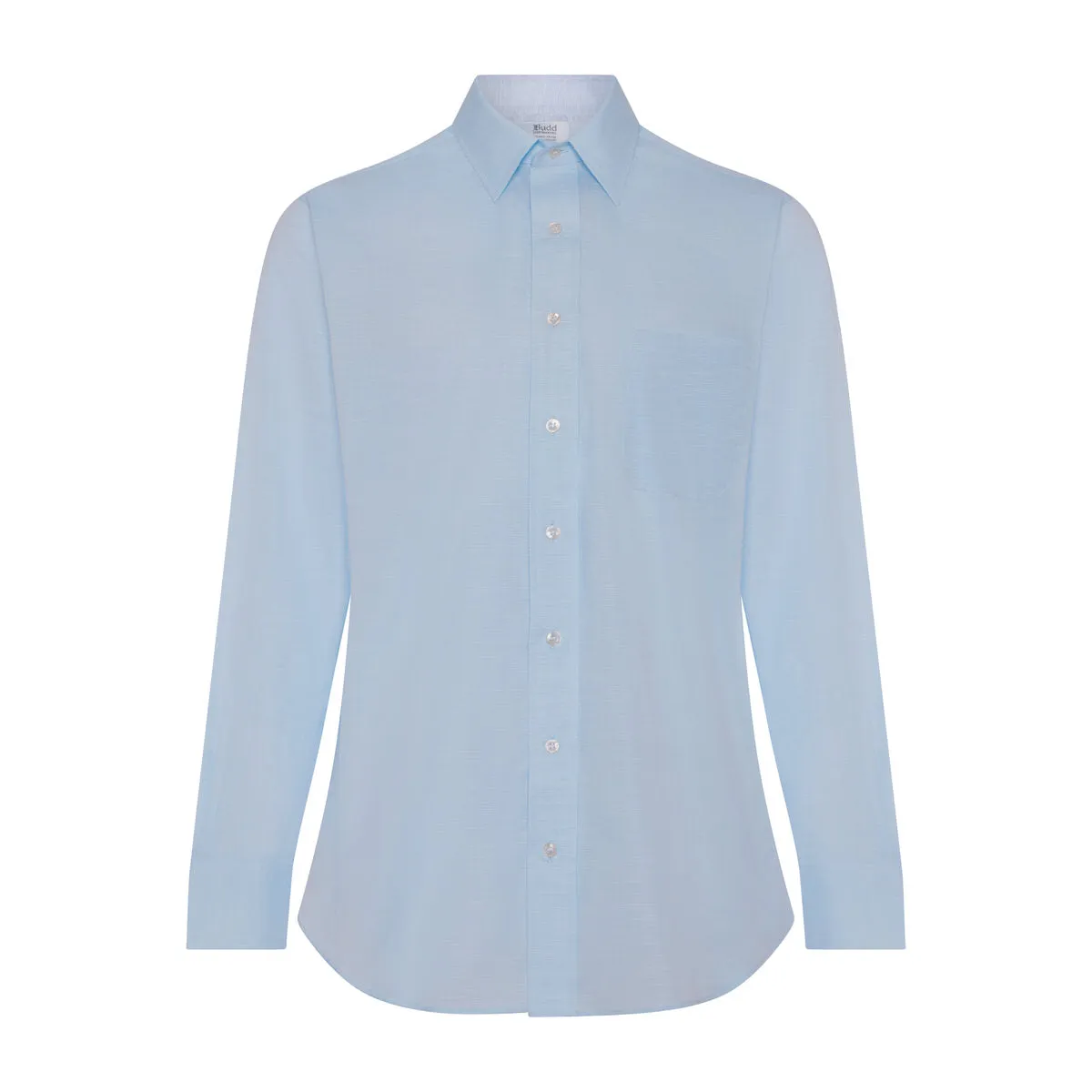 Classic Fit Swiss Twill Button Cuff Shirt in Sky Blue