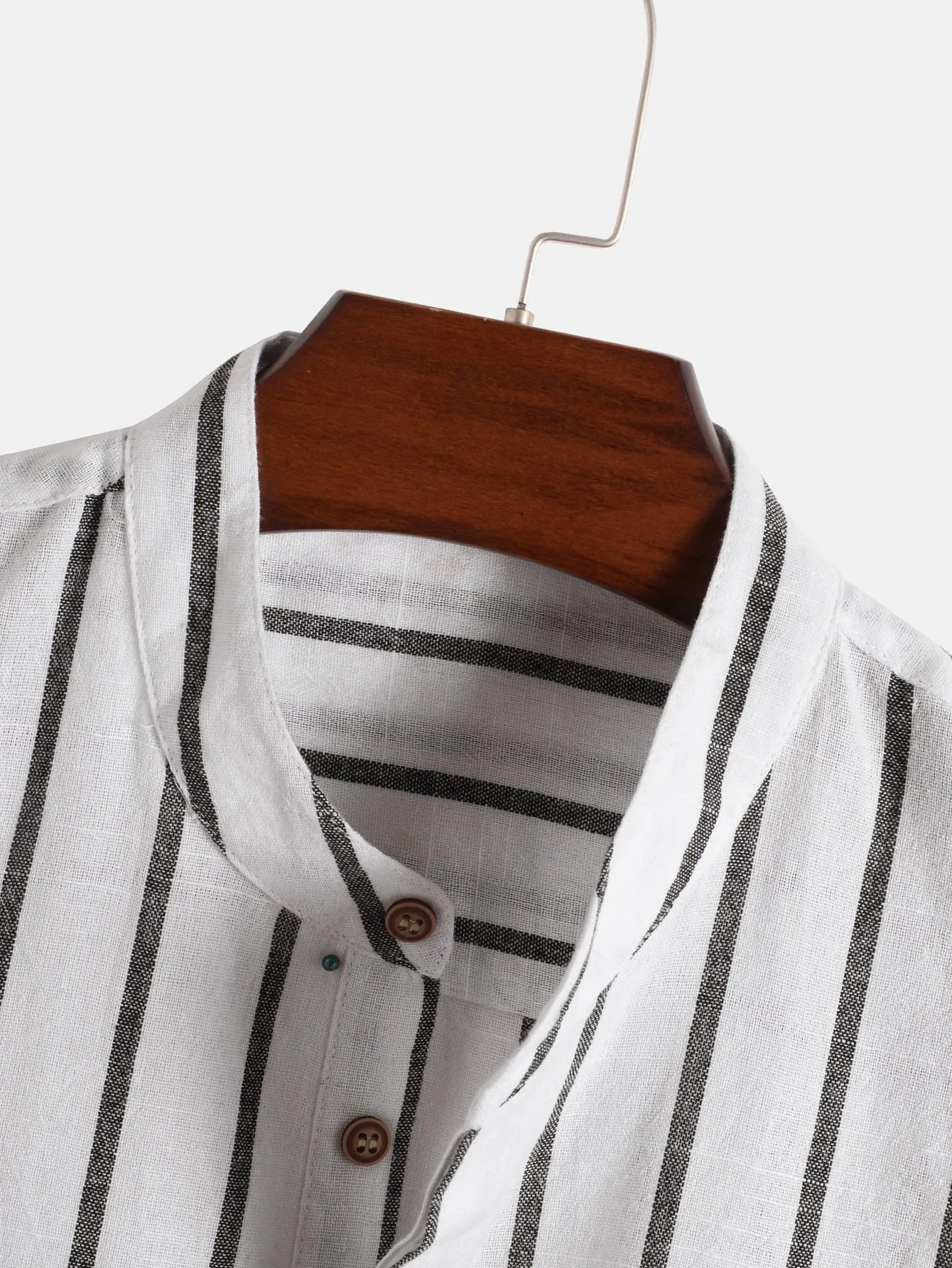 Classic Stripes Short Sleeve Henley Shirts
