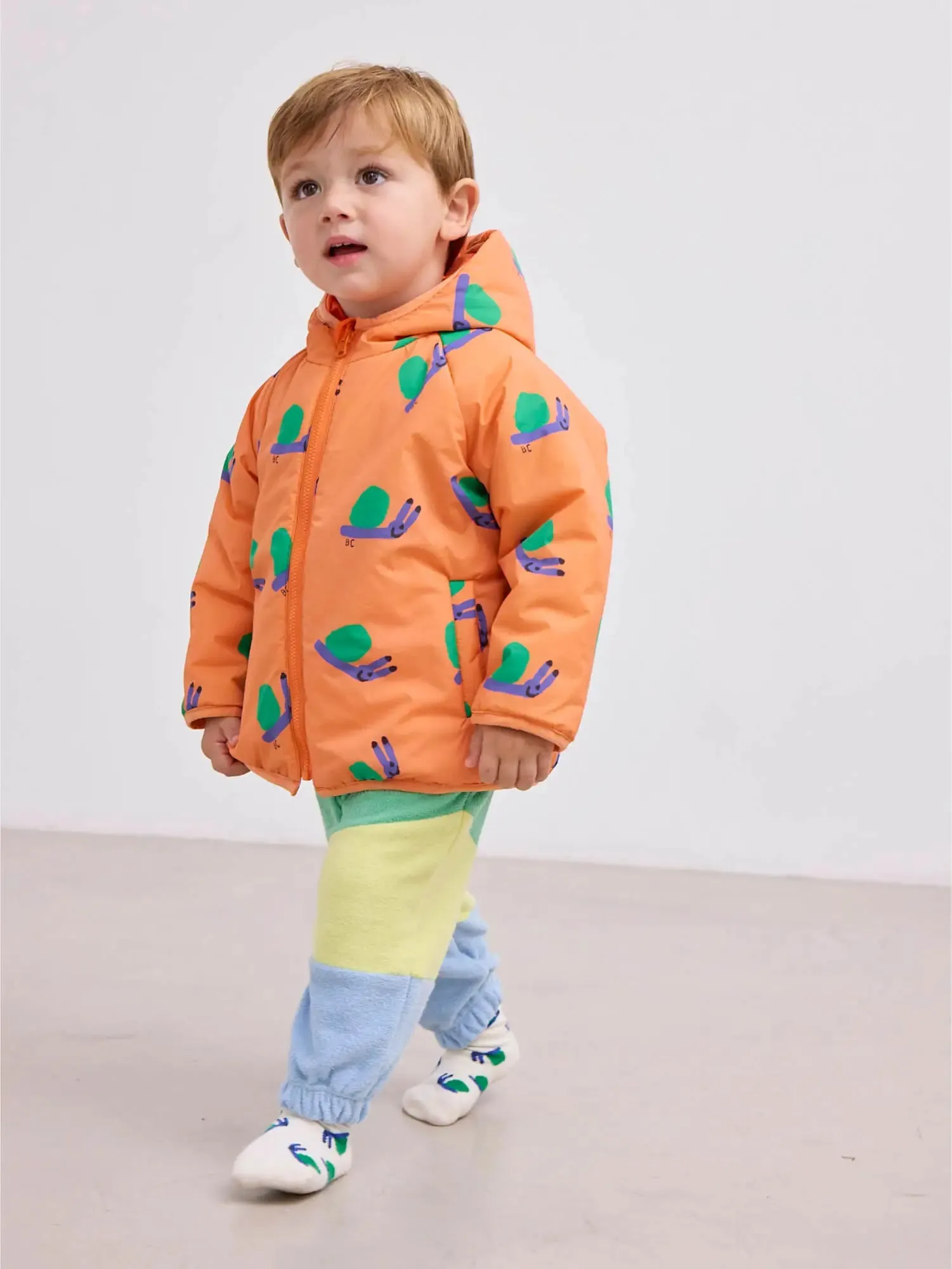 Color Block reversible light anorak