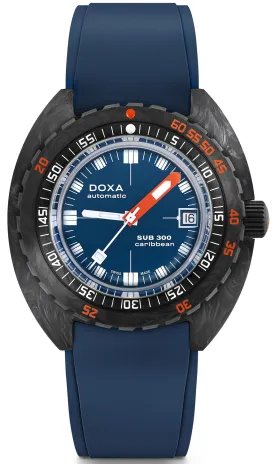 Doxa SUB 300 Carbon COSC Caribbean Rubber