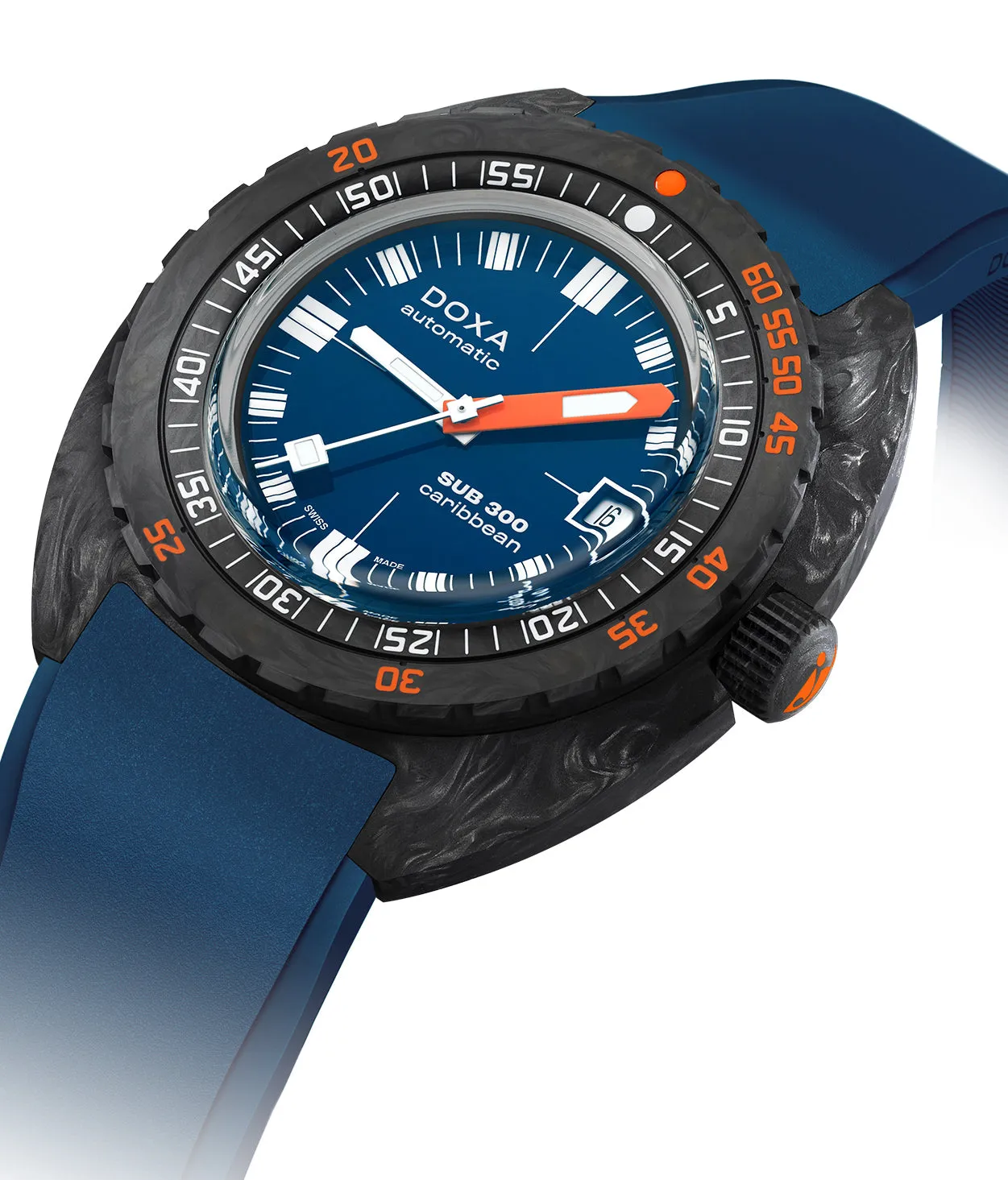 Doxa SUB 300 Carbon COSC Caribbean Rubber