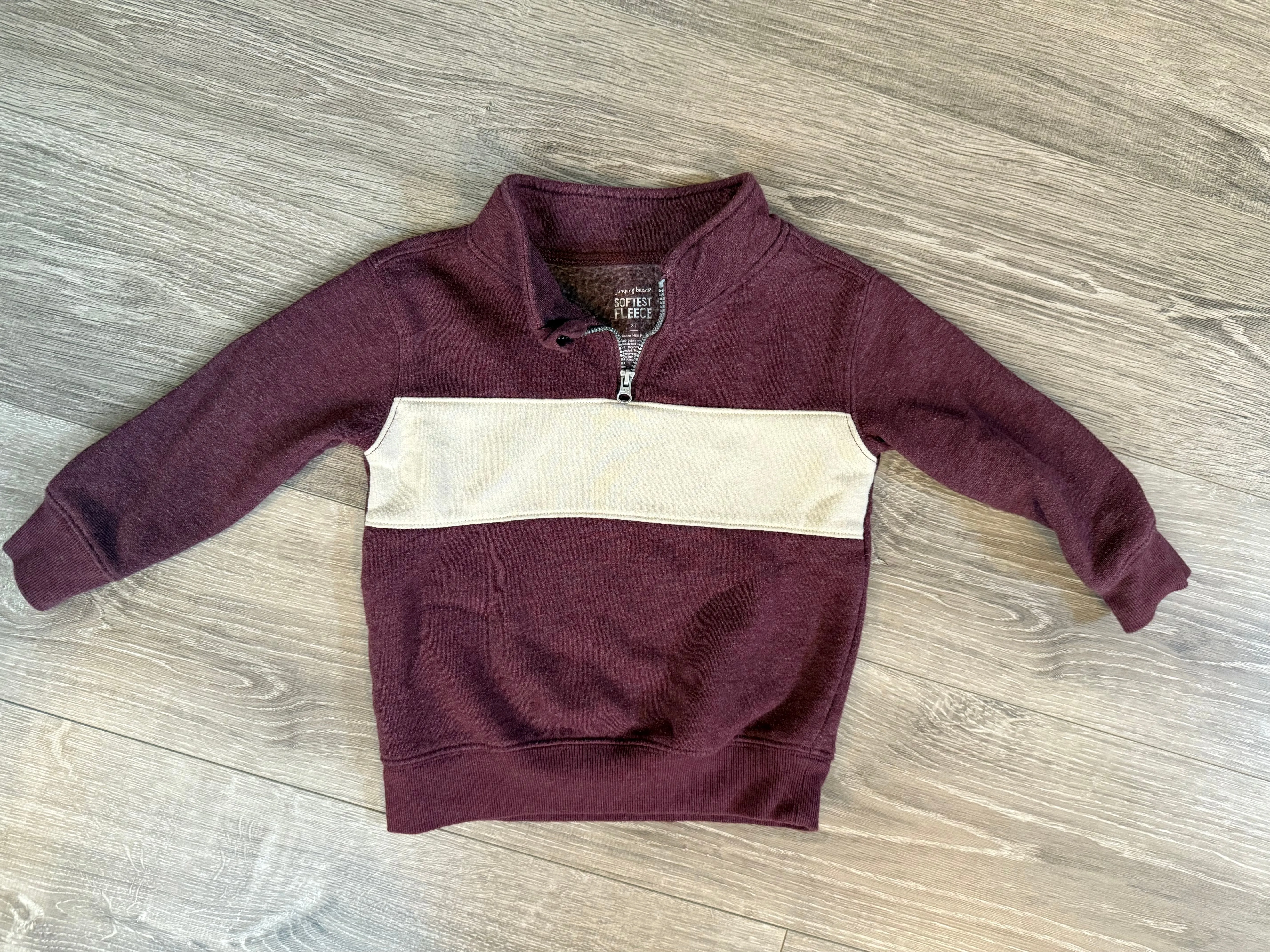 Fleece quarter zip size 3T, Kids 3T