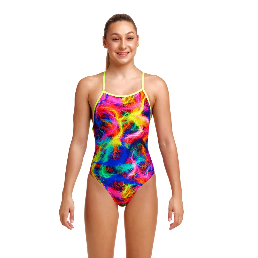 Funkita Girls Strapped In One Piece FS38G- Solar Flares