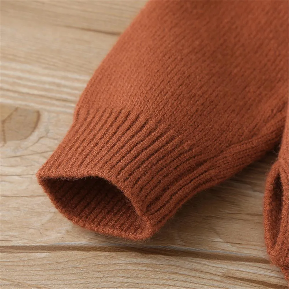 Girls Solid Pocket Pullover Sweaters Girls Boutique Wholesale