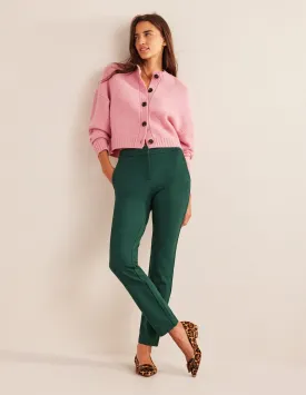 Hampshire 7/8 Ponte Trousers-Emerald Night