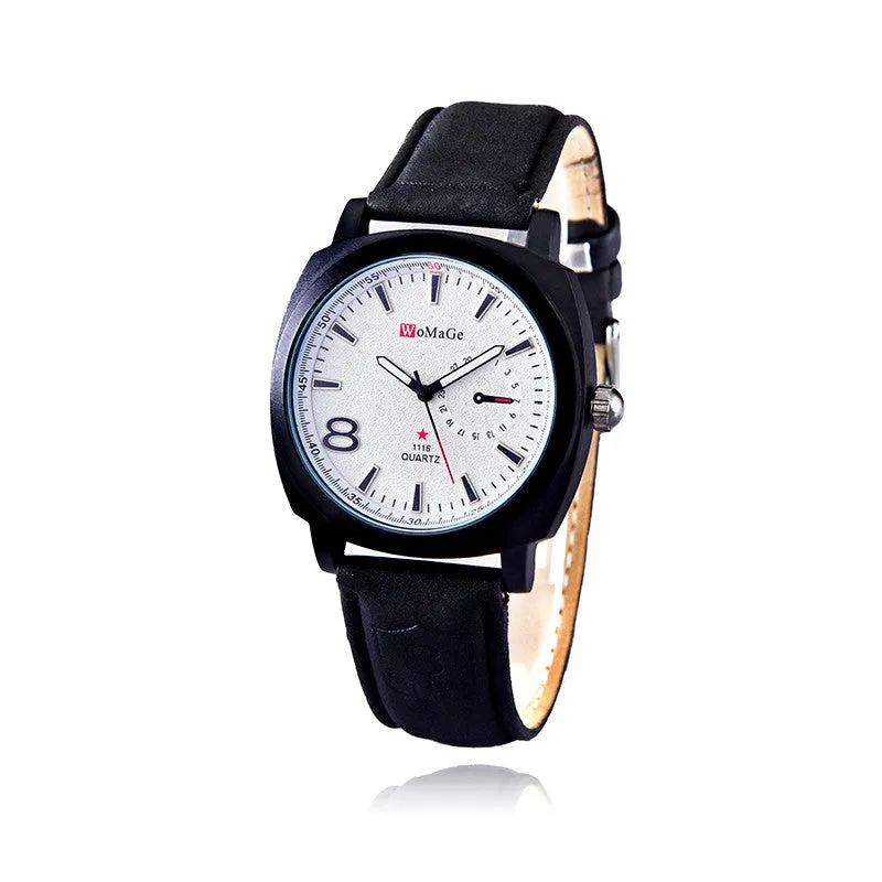 Hot luxury brand quartz watch Casual Fashion Leather watches reloj masculino men watch Sports Watches