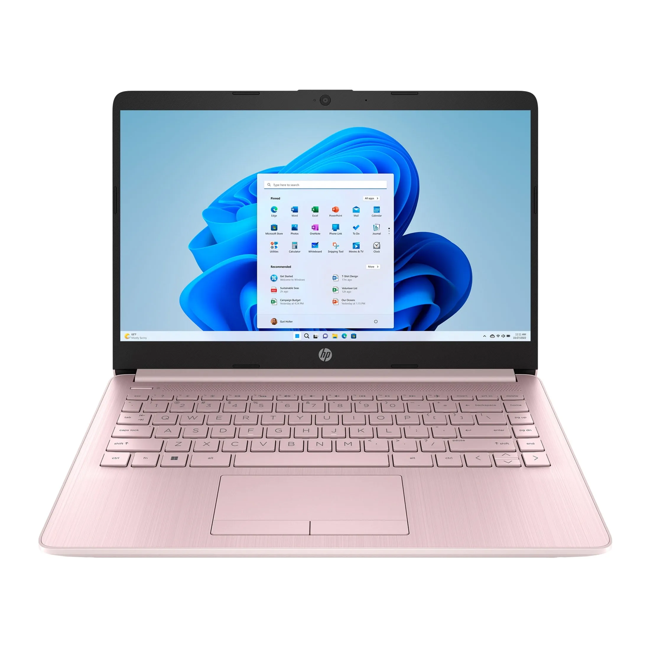 HP Stream 14 inch Windows Laptop Intel Processor N4120 4GB RAM 64GB eMMC Pink (12-mo. Microsoft 365 included)