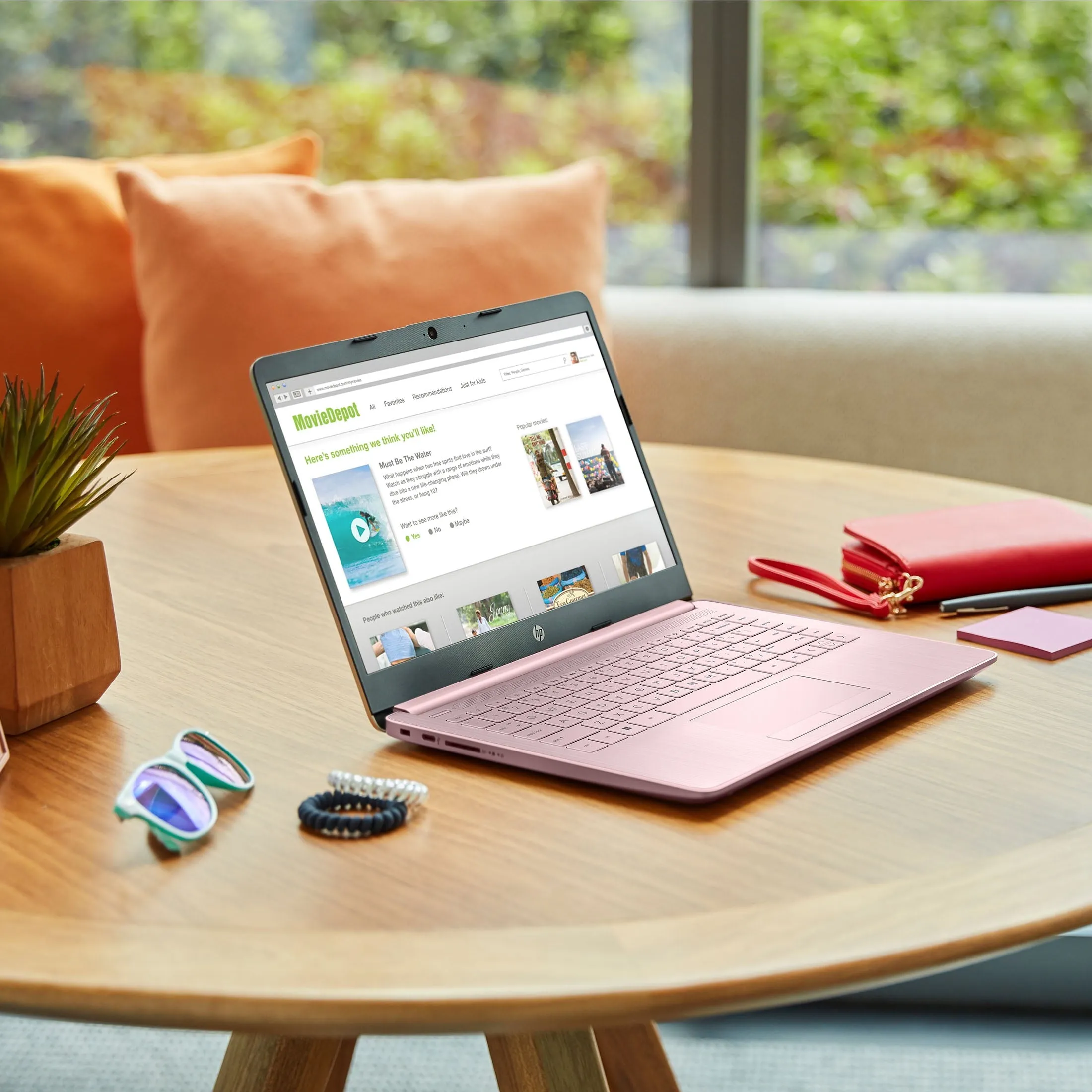HP Stream 14 inch Windows Laptop Intel Processor N4120 4GB RAM 64GB eMMC Pink (12-mo. Microsoft 365 included)