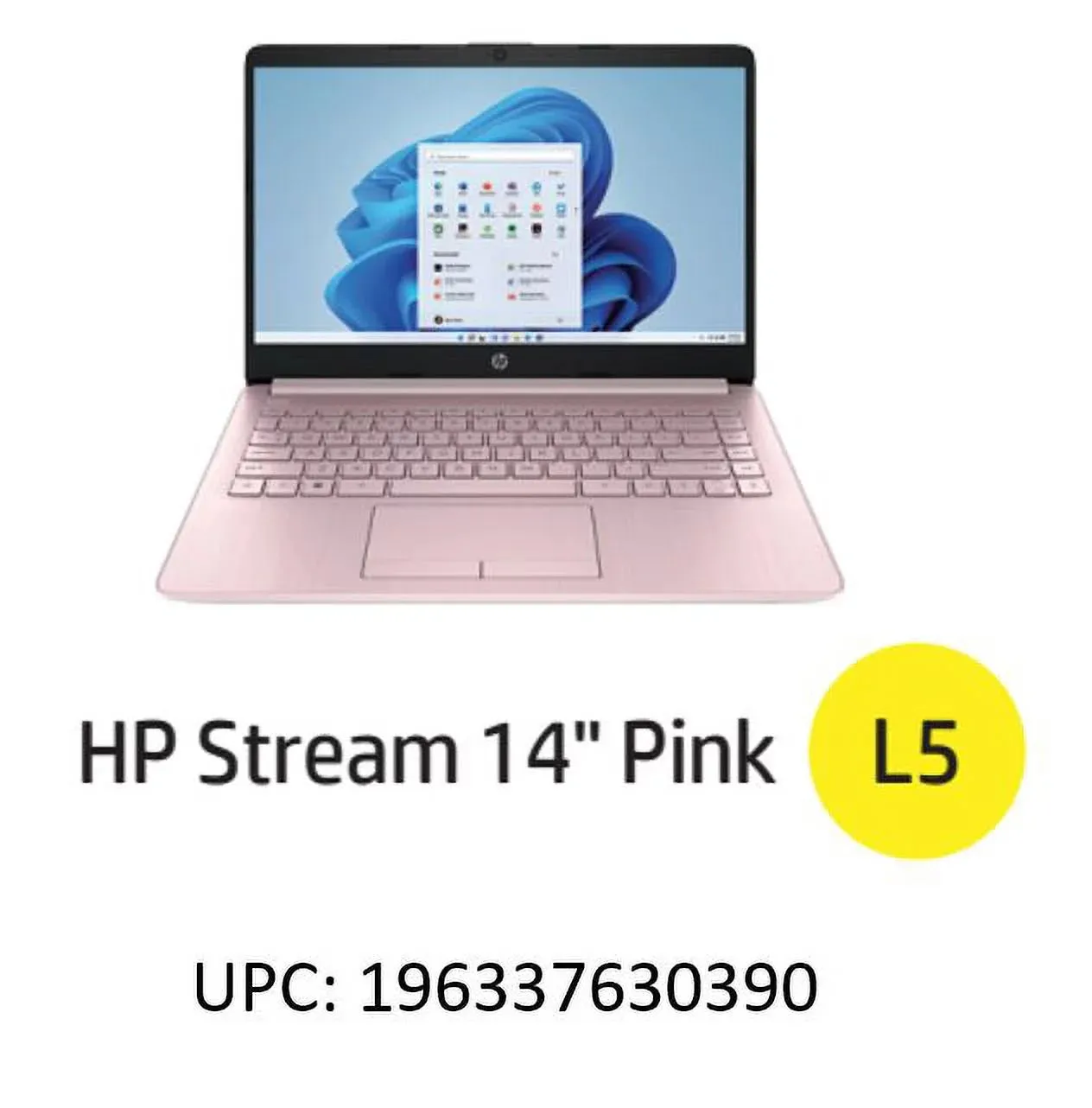 HP Stream 14 inch Windows Laptop Intel Processor N4120 4GB RAM 64GB eMMC Pink (12-mo. Microsoft 365 included)