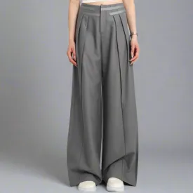 Jazz Up Office Style Irregular Design Trousers