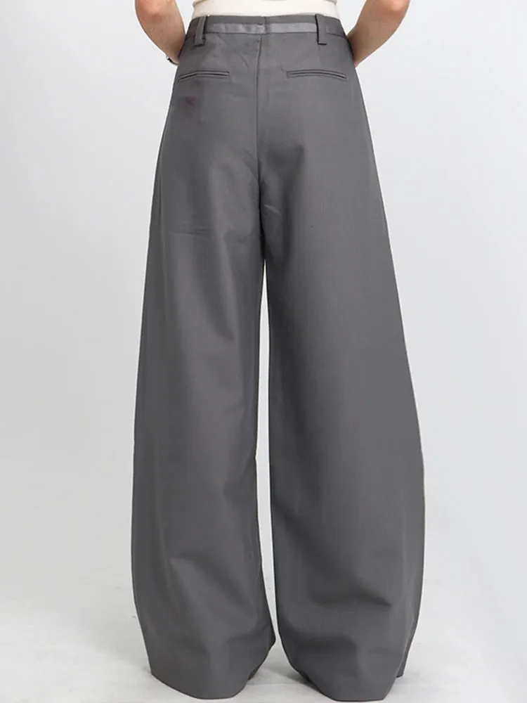 Jazz Up Office Style Irregular Design Trousers