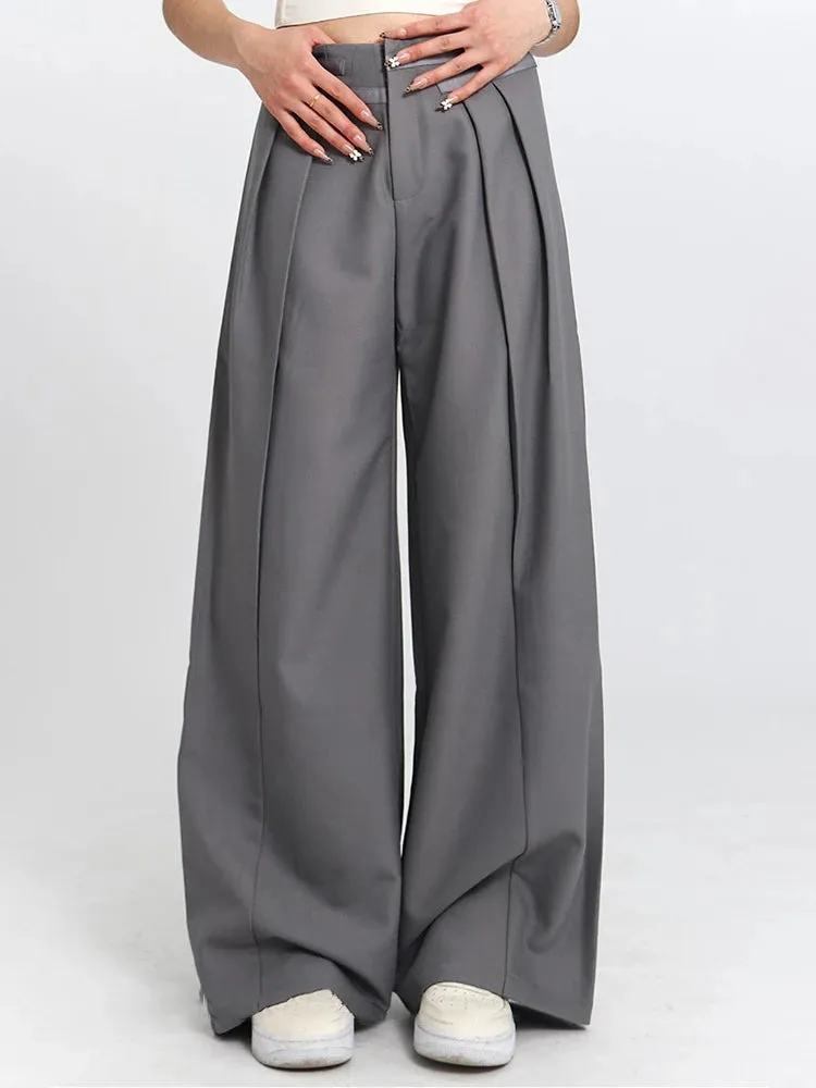 Jazz Up Office Style Irregular Design Trousers