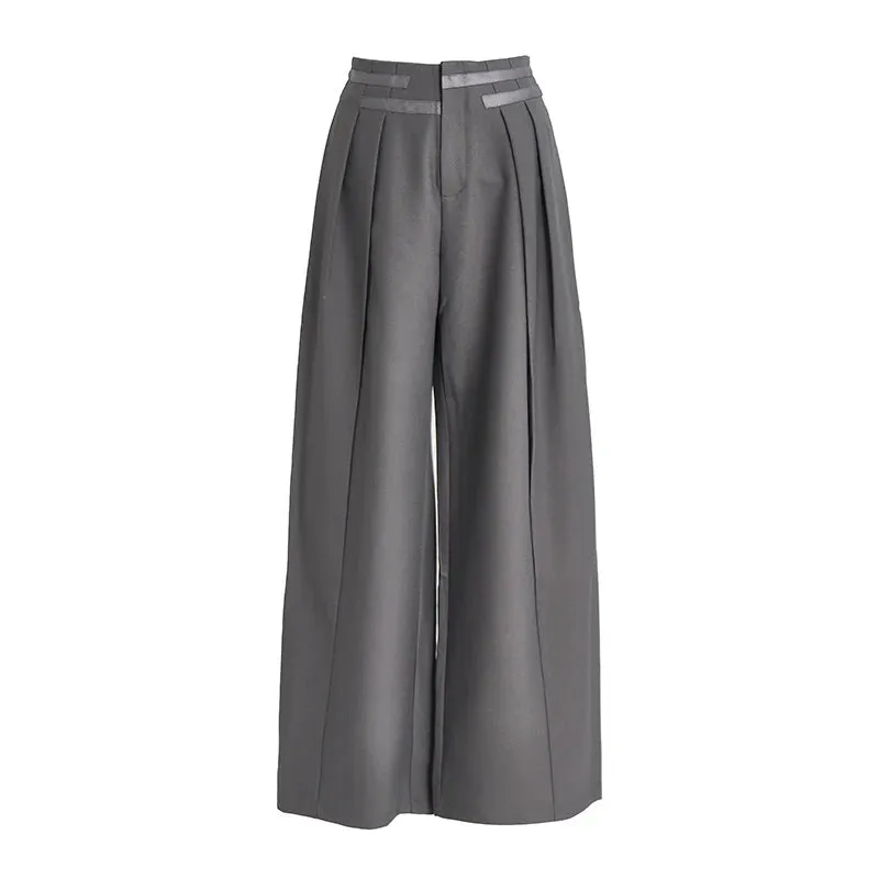 Jazz Up Office Style Irregular Design Trousers