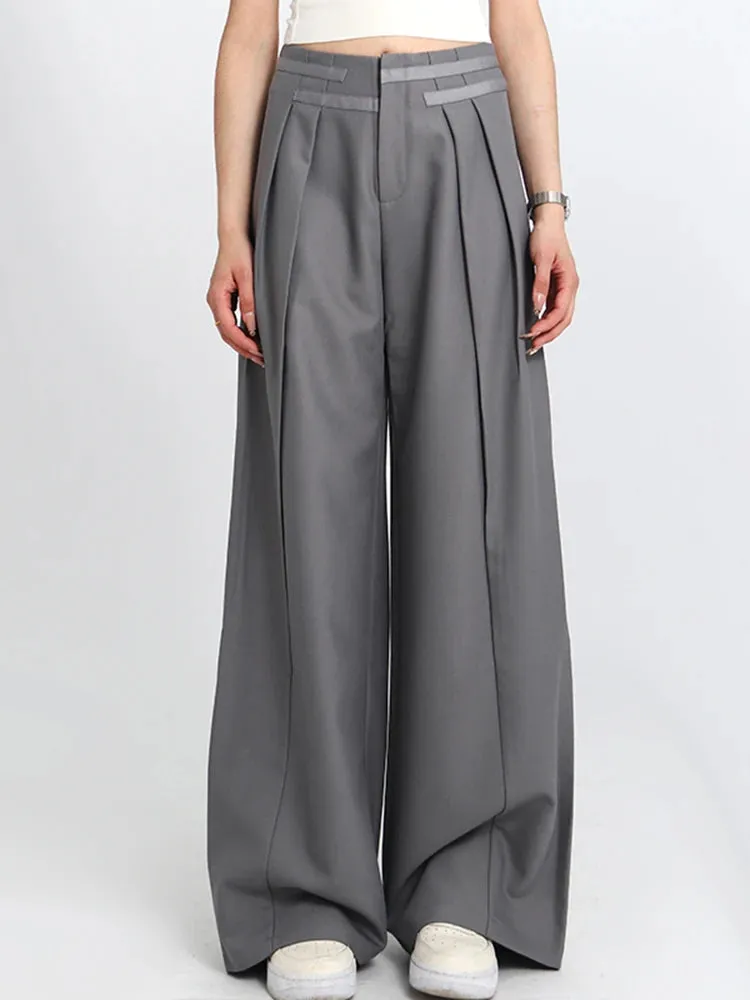 Jazz Up Office Style Irregular Design Trousers