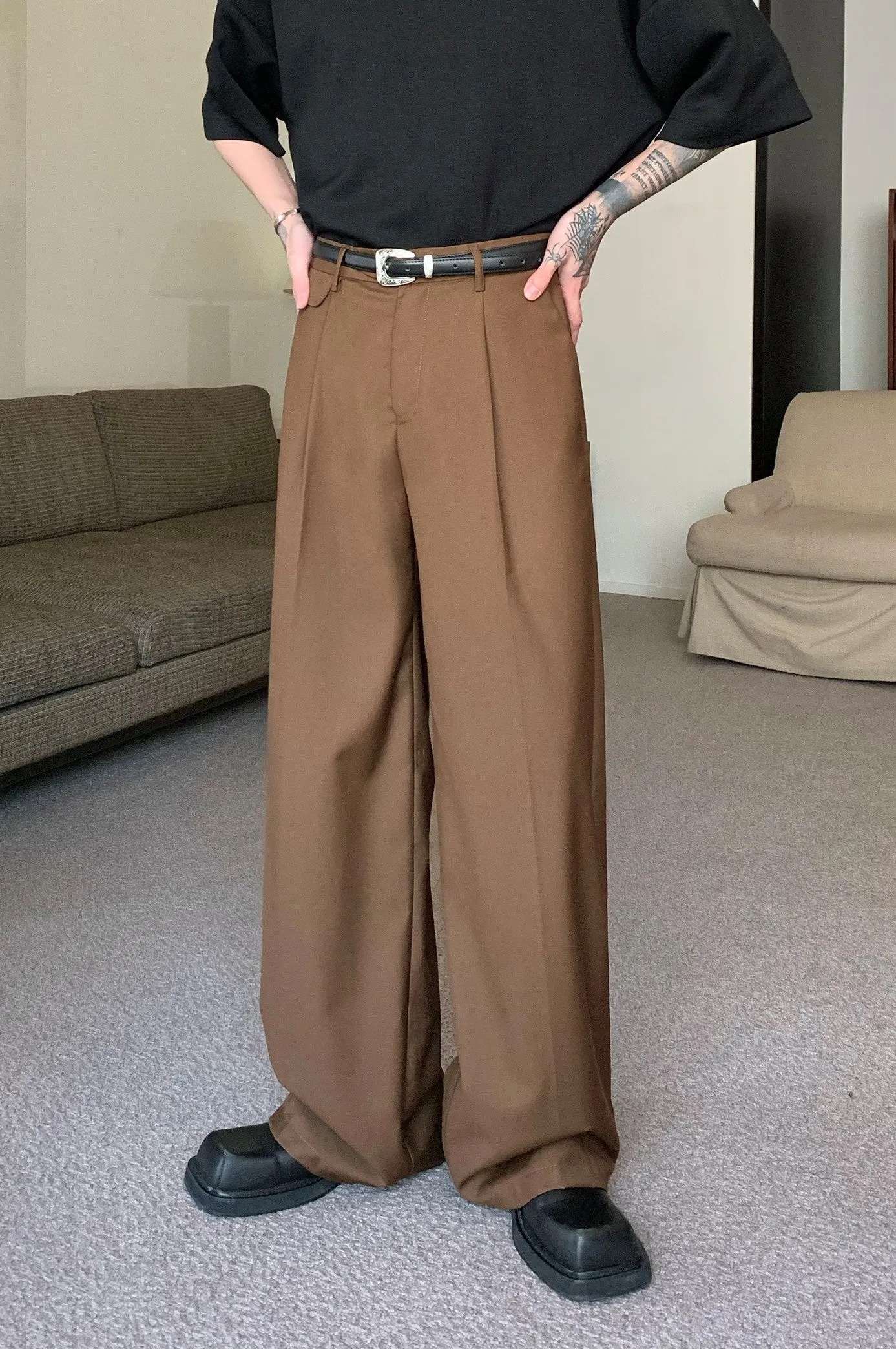 Jinquedai  Pleated Office Trousers