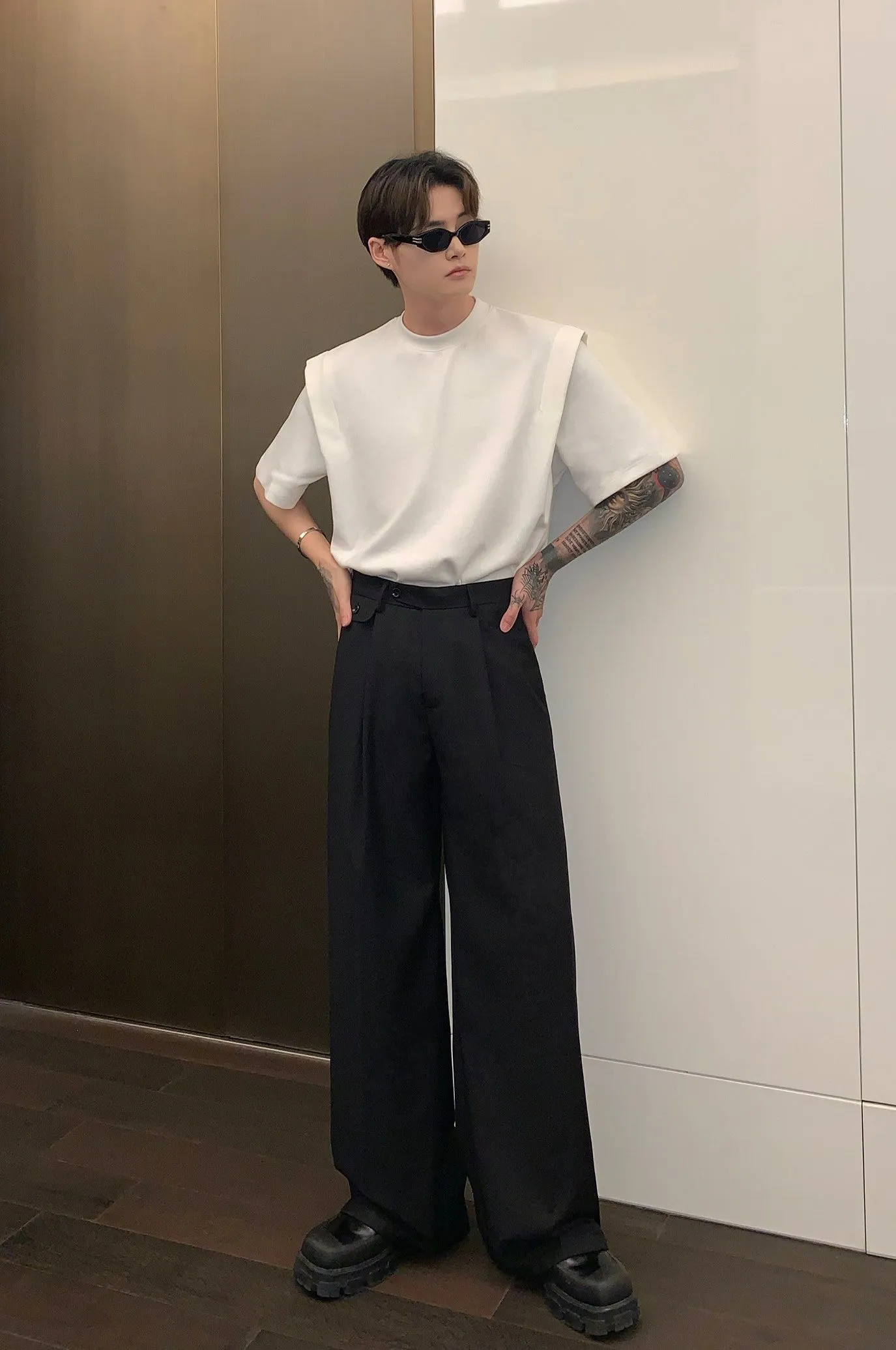 Jinquedai  Pleated Office Trousers