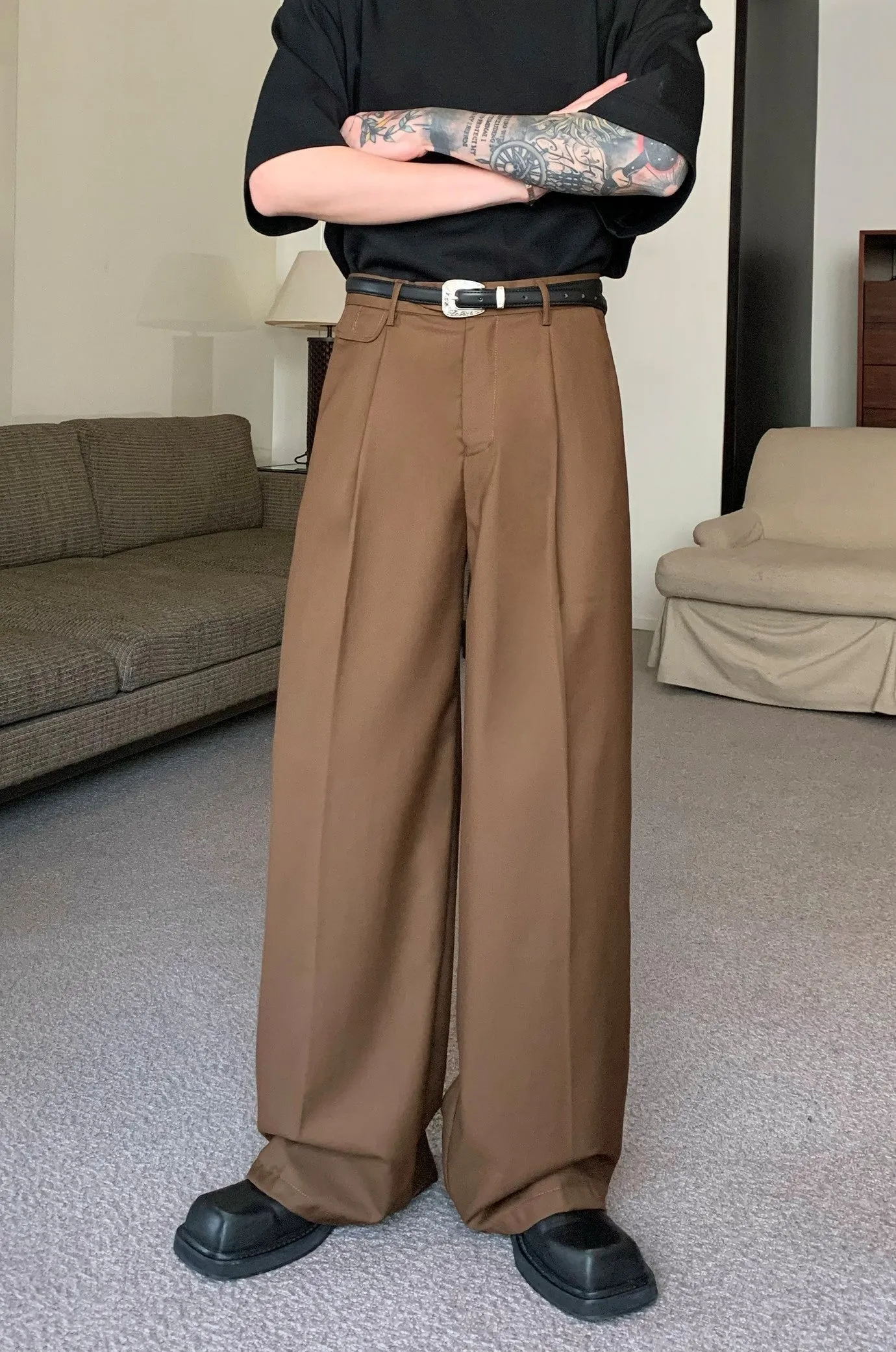 Jinquedai  Pleated Office Trousers