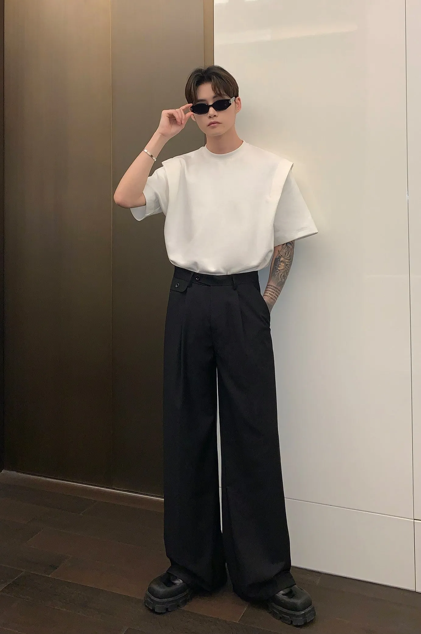 Jinquedai  Pleated Office Trousers
