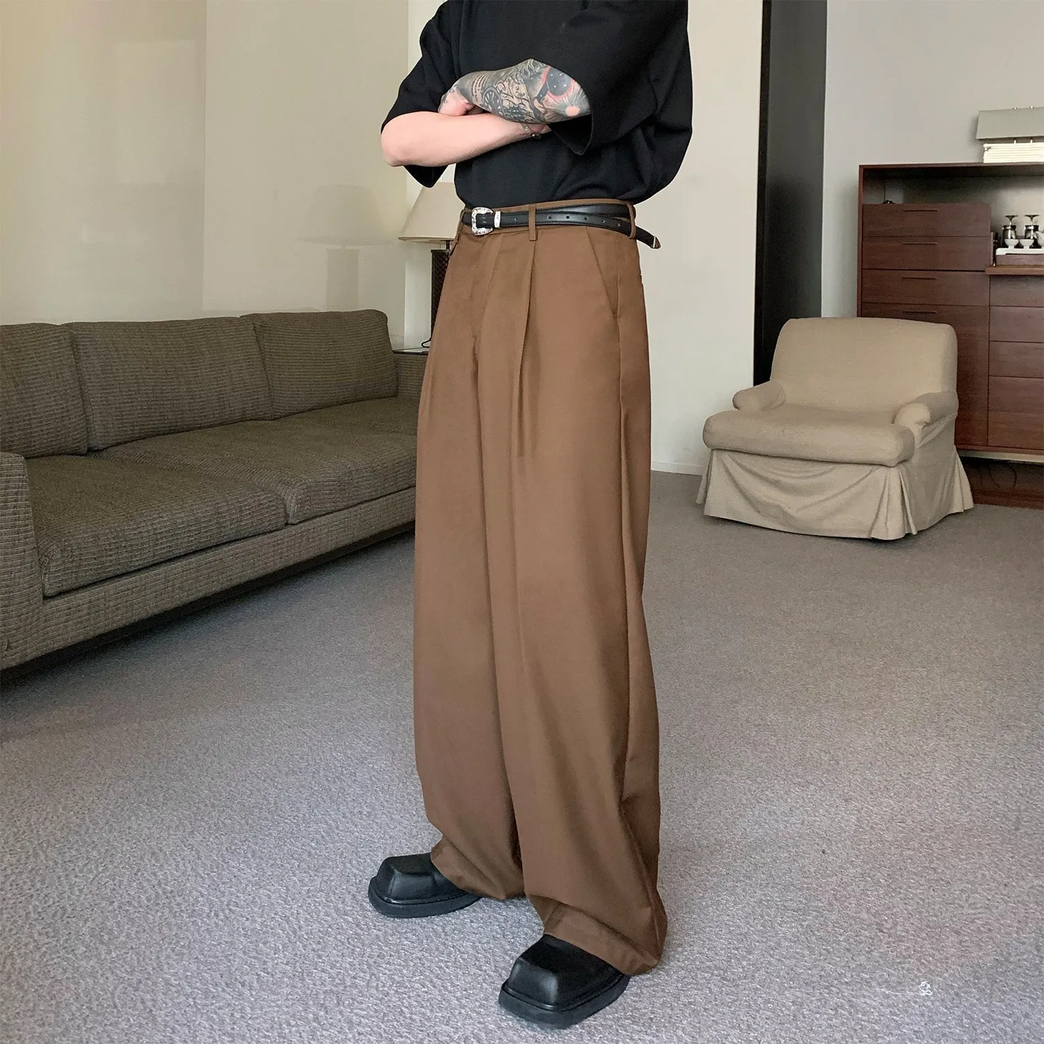 Jinquedai  Pleated Office Trousers